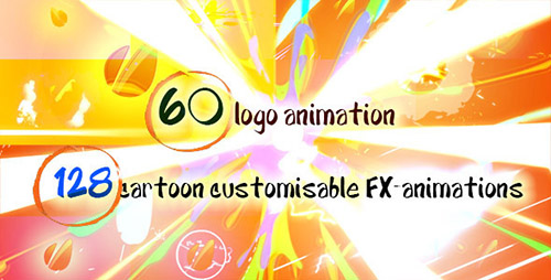 60 Quick Cartoon Logo Reveal Pack &128 Cartoon FX in 9 Packs - Project for After Effects (Videohive)