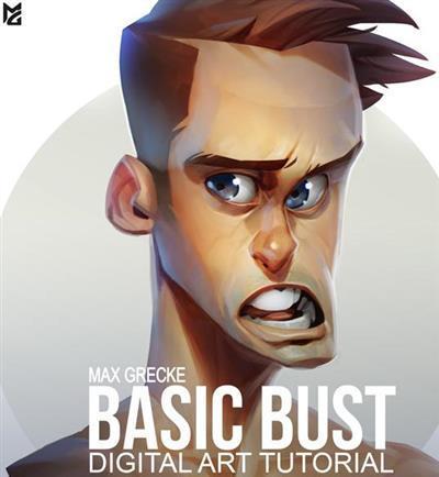 Basic Bust Digital Art tutorial - Max Grecke