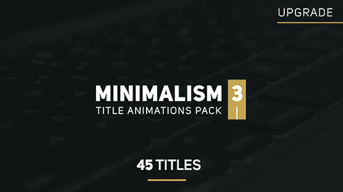 Minimalism 3 - Project for After Effects (Videohive)