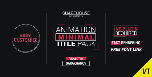 Minimal Title Pack - Project for After Effects (Videohive)