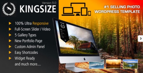 Nulled King Size v5.1.6 - Fullscreen Background WordPress Theme product picture