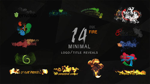 Minimal Ink&fire Logo/Title Reveals Package - Project for After Effects (Videohive)