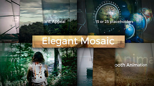 Elegant Mosaic Opener - Project for After Effects (Videohive)
