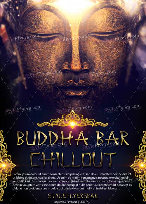 Buddha Bar Chillout V1 PSD Flyer Template