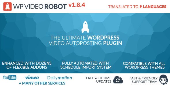 Nulled CodeCanyon - WordPress Video Robot Plugin v1.8.4