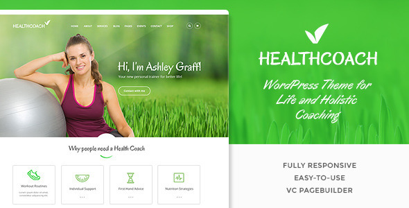 Health Coach - WP Theme for Life Coach Website