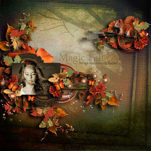 Осенний скрап-набор - Зачарованная осень 
