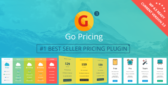Nulled Go Pricing v3.3.3 - WordPress Responsive Pricing Tables product graphic
