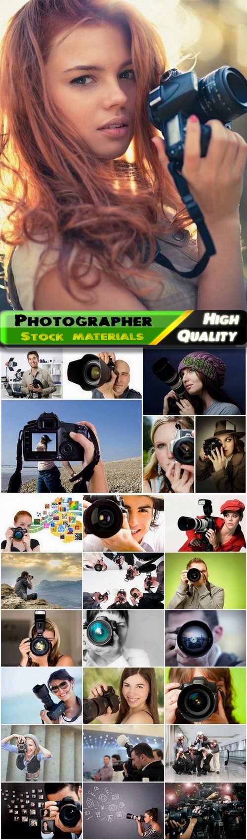 Man and a woman photographer with digital slr camera - 25 HQ Jpg