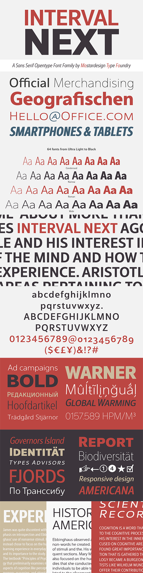 Interval Next font family