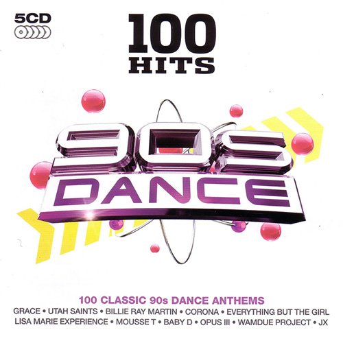 VA - 100 Hits 90s Dance (5CD) (2016)