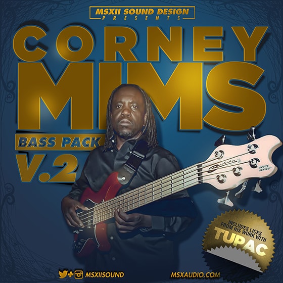 MSXII Audio Corney Mims Bass Pack Vol. 2 WAV Ni Mashine
