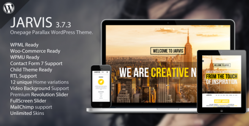 [GET] Nulled Jarvis v3.7.3 - Onepage Parallax WordPress Theme picture