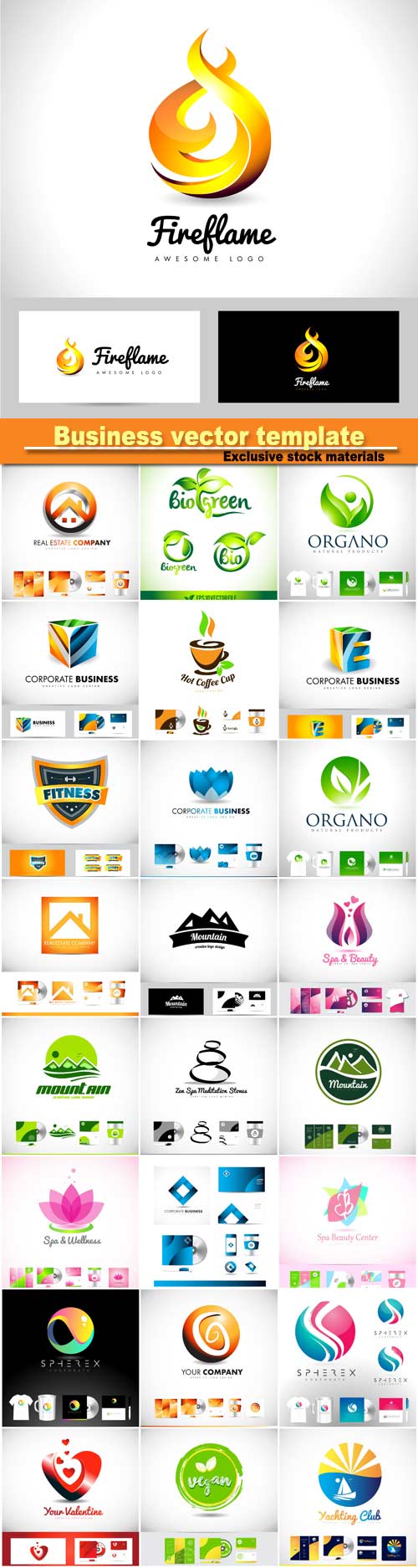 Vector logo icon, design template corporate identity