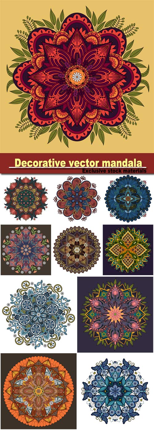 Decorative vector mandala ornament